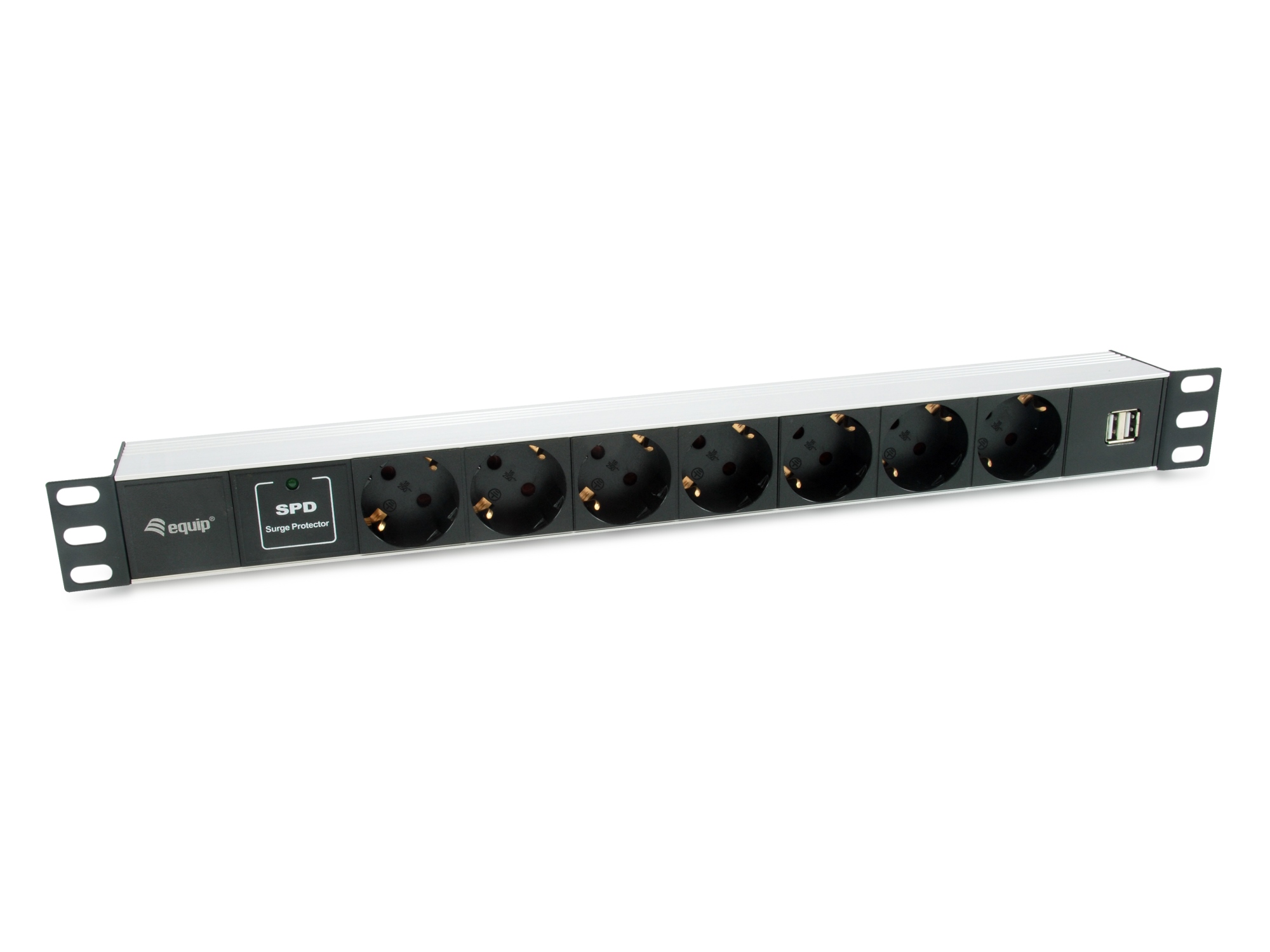 333315 unidad de distribución de energía (PDU) 7 salidas AC 1U Negro, Plata