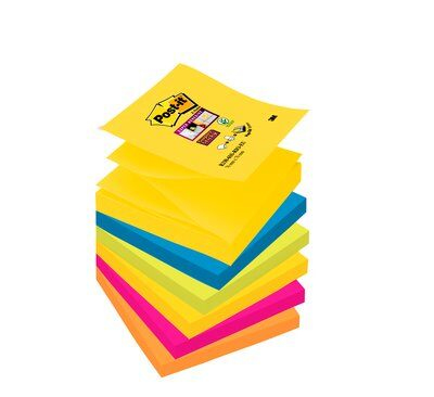 R330-6SSRIO-EU nota autoadhesiva Plaza Azul, Rosa, Amarillo Autoadhesivo