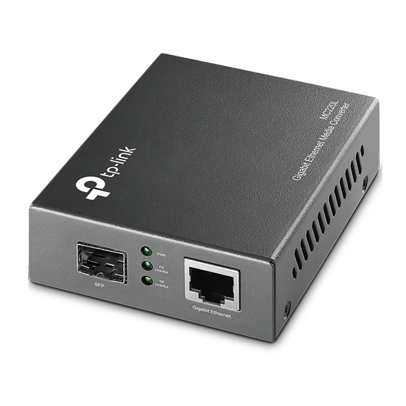 Omada MC220L convertidor de medio 1000 Mbit/s Multimodo, Monomodo Negro