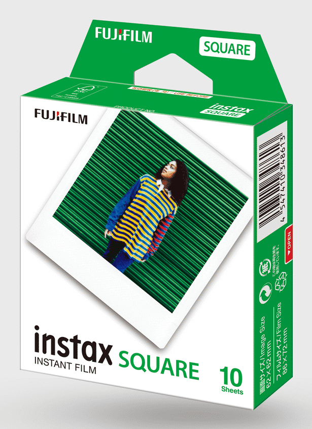 Instax Film 10 Shots SQUARE película instantáneas 10 pieza(s) 54 x 86 mm