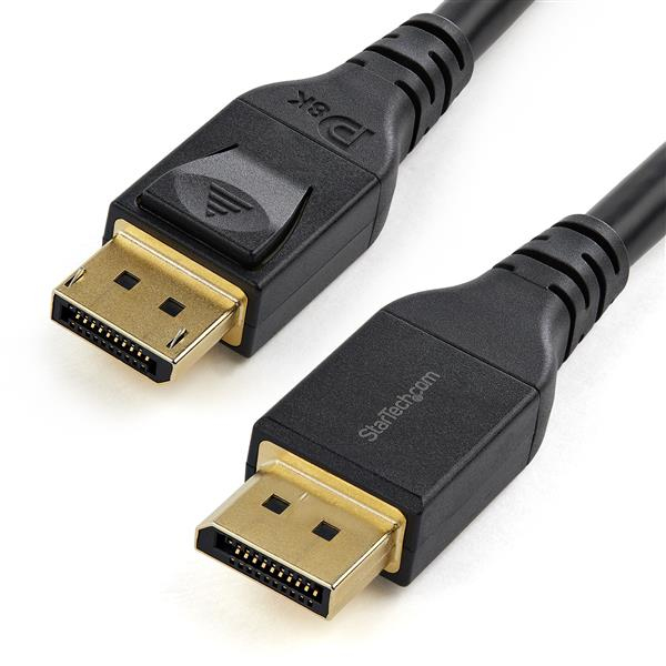 Cable DisplayPort 1.4 de 4m - Certificado VESA - 8K 60Hz - HBR3 - HDR - Super HD - Cable de Monitor DP a Conector DP - UltraHD 4K 120Hz - Cable de Vídeo DP 1.4