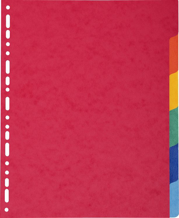 2406E divisor Cartón Multicolor 6 pieza(s)