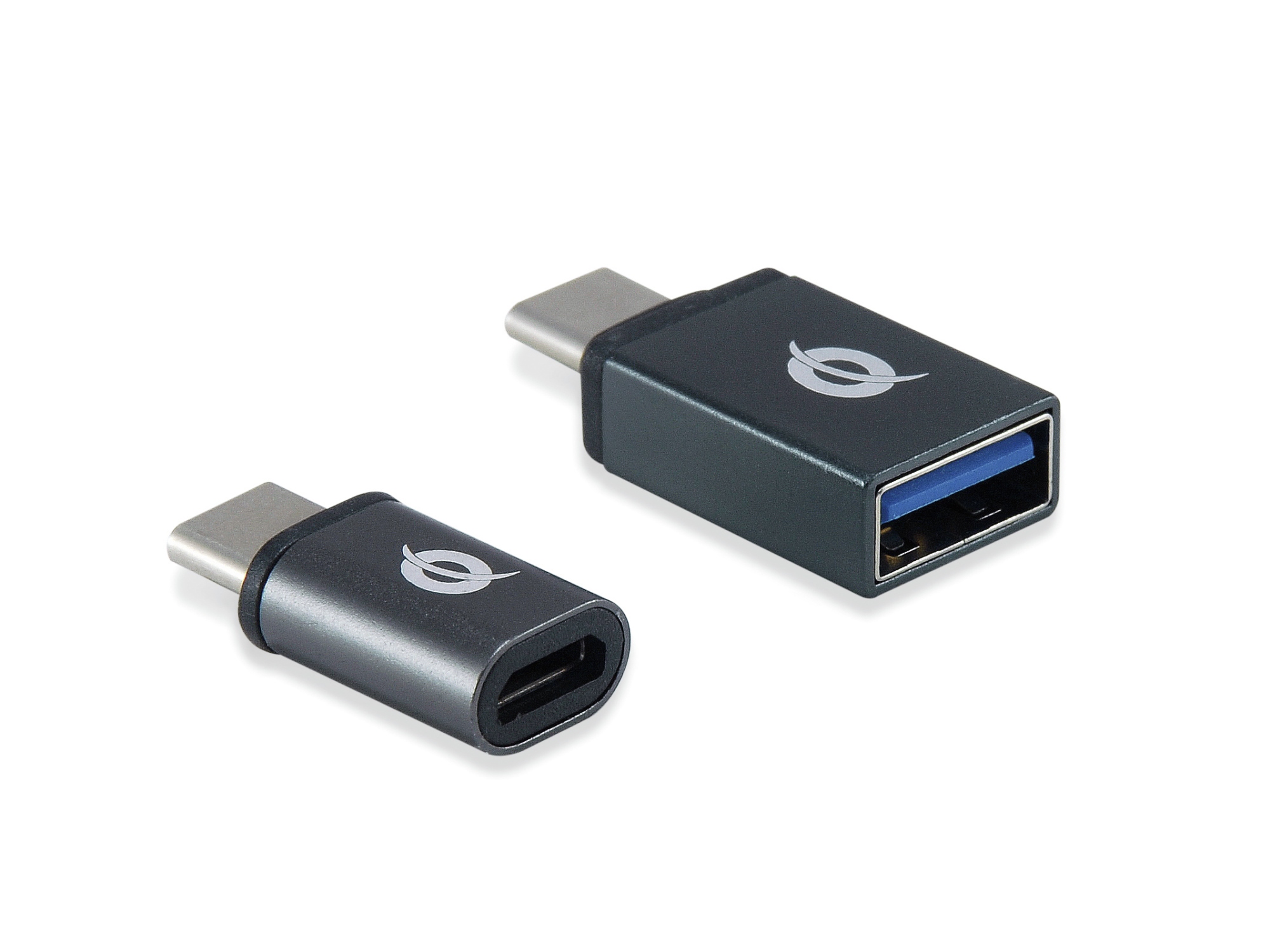 DONN04G cambiador de género para cable USB 3.1 Gen 1 Type-C, USB 2.0 Type-C USB 3.1 Gen 1 Type-A, USB 2.0 Micro Negro