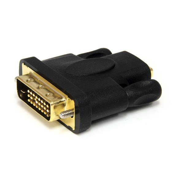 Adaptador HDMI a DVI - DVI-D Macho - HDMI Hembra - Conversor - Negro
