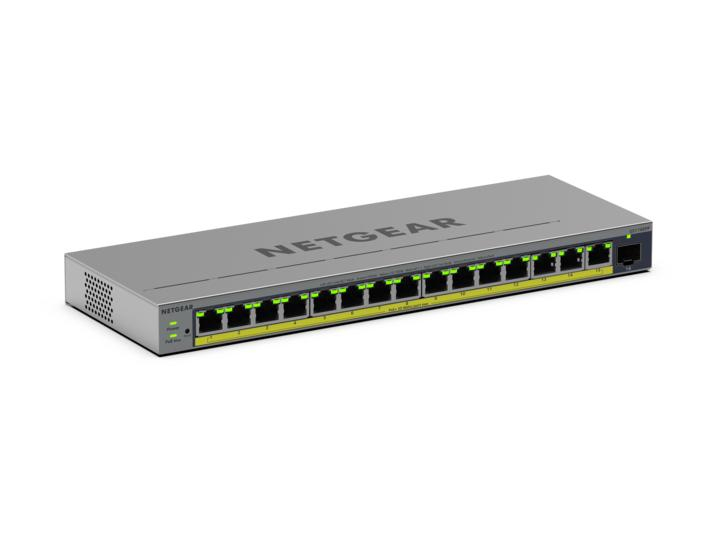 GS116EPP Gestionado L2/L3 Gigabit Ethernet (10/100/1000) Energía sobre Ethernet (PoE) Gris