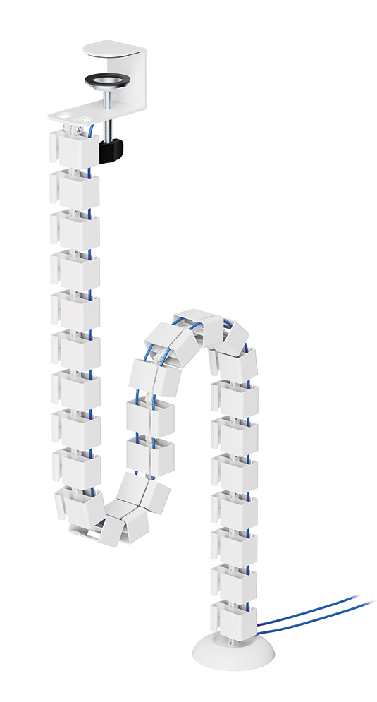 ADS06-131WH Organizador vertebral de cables - montaje de abrazadera - universal