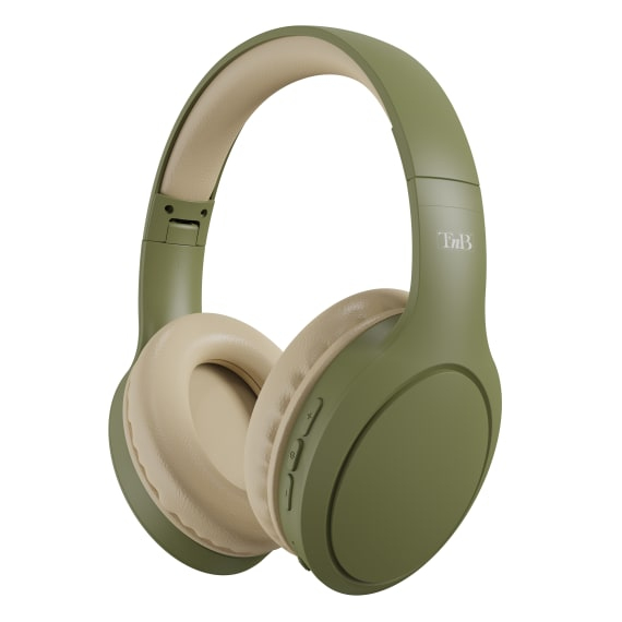 CBTONEGN auricular y casco Auriculares Inalámbrico y alámbrico Diadema USB Tipo C Bluetooth Oliva