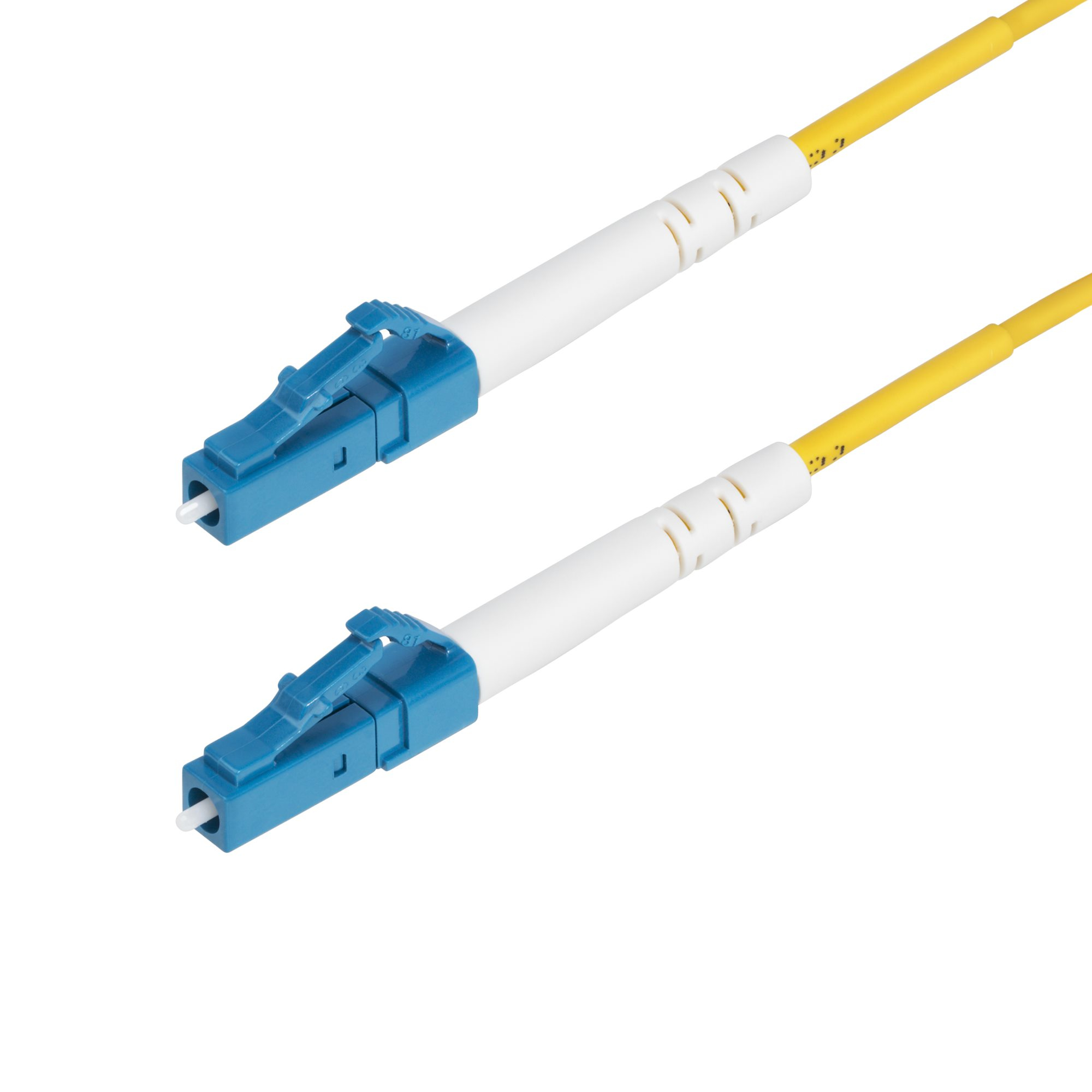 Cable de Fibra Óptica Simplex LC a LC (UPC) OS2 Monomodo de 2m - 9/125µm - 40G/100G - Resistente a Dobleces - Low Insertion Loss - Cable LSZH - Cable de Parcheo de Fibra
