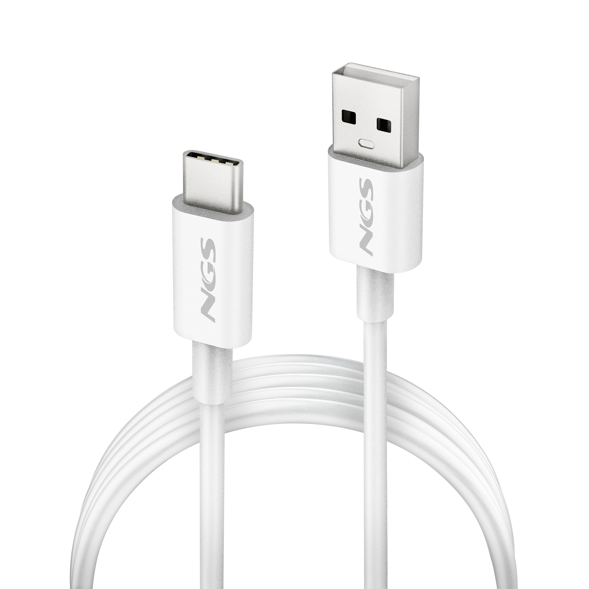 ZYRO-AC cable USB USB 2.0 1 m USB A USB C Blanco