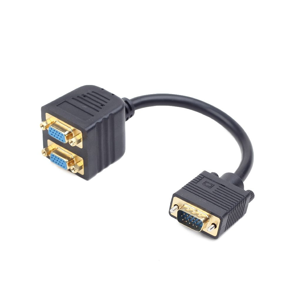 CC-VGAX2-20CM cable VGA 0,2 m VGA (D-Sub) 2 x VGA (D-Sub) Negro