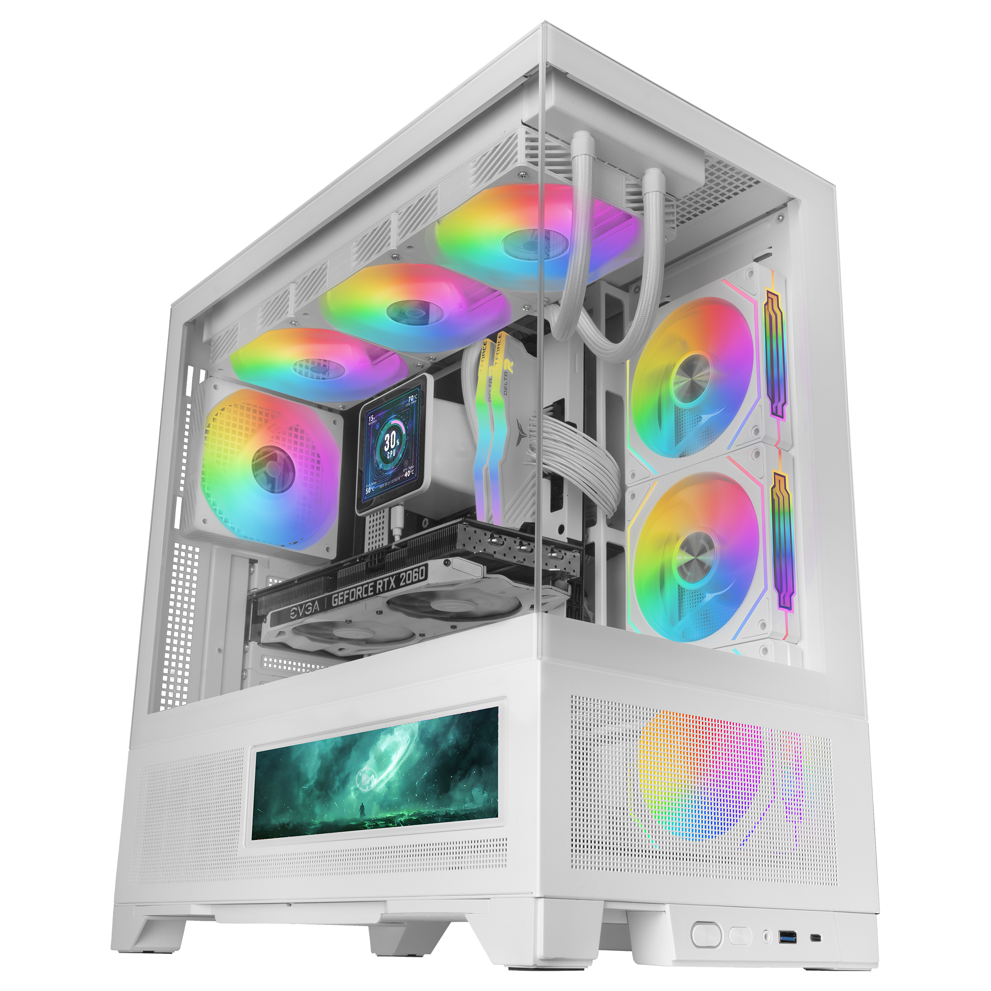 MCLCDXW carcasa de ordenador Midi Tower Blanco