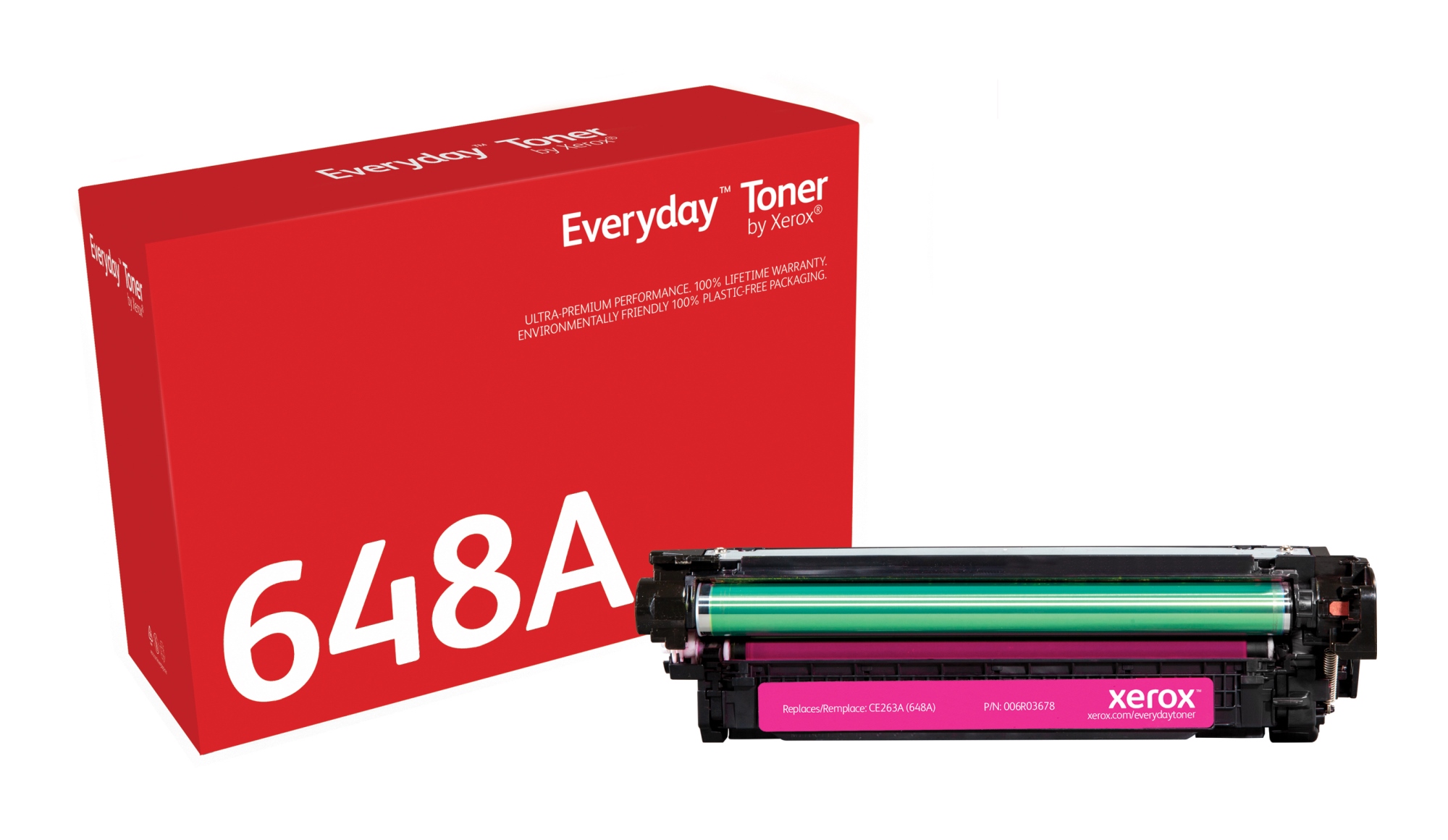 Everyday Toner Everyday Magenta di Xerox compatibile con HP 648A (CE263A), Capacidad estándar