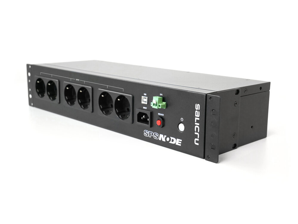SPS 900 Node sistema de alimentación ininterrumpida (UPS) En espera (Fuera de línea) o Standby (Offline) 0,9 kVA 480 W 8 salidas AC