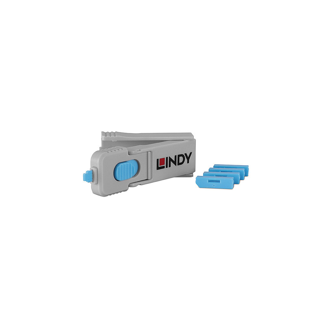 40324 bloqueador de puerto Bloqueador de puerto + clave DisplayPort Azul Acrilonitrilo butadieno estireno (ABS) 5 pieza(s)