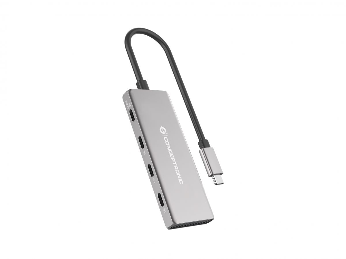 HUBBIES16G hub de interfaz USB 3.2 Gen 2 (3.1 Gen 2) Type-C 10000 Mbit/s Gris