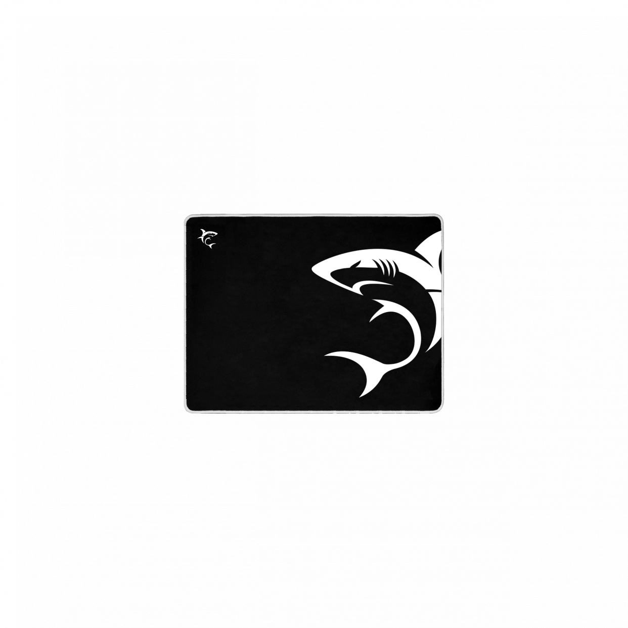 SHARK L alfombrilla para ratón Alfombrilla de ratón para juegos Negro, Blanco