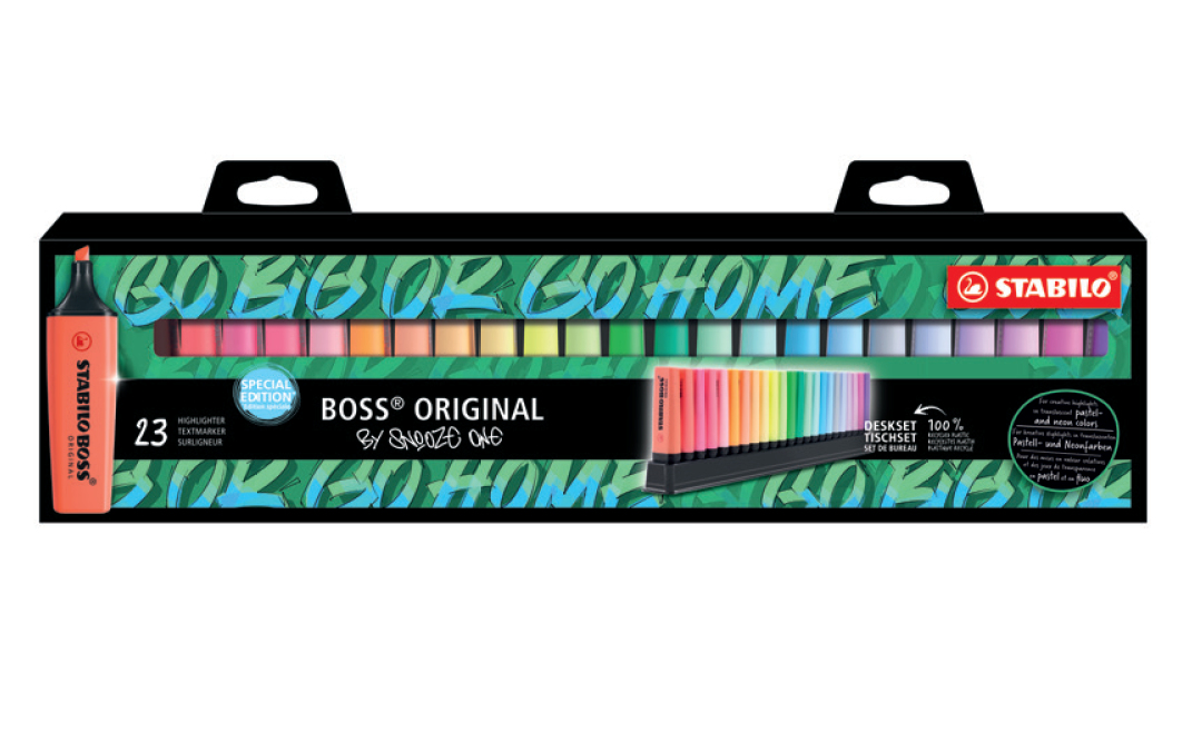 BOSS ORIGINAL marcador 23 pieza(s) Punta de cincel Multicolor