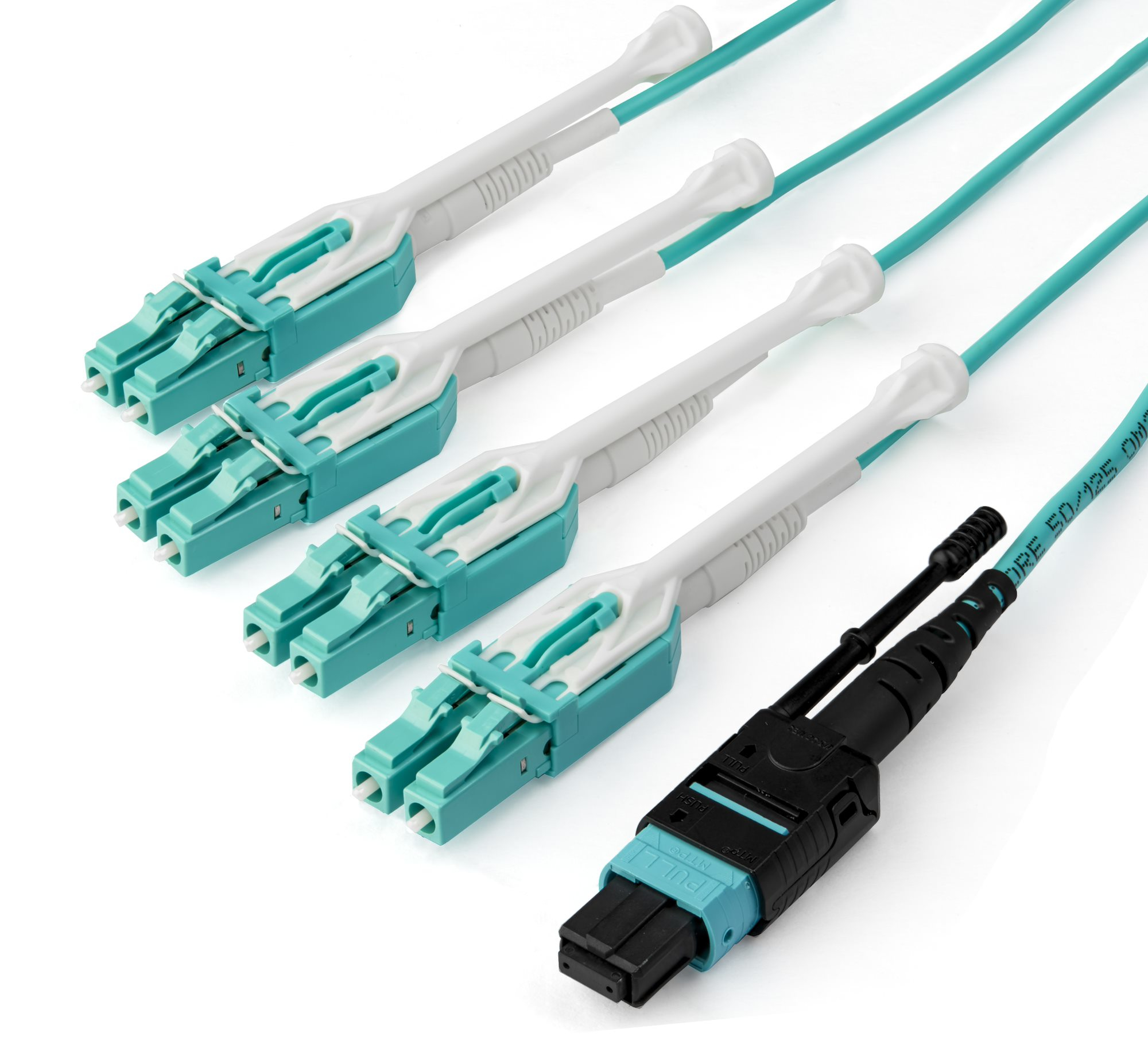 MPO8LCPL3M Cable de fibra óptica e InfiniBand 3 m MPO/MTP 8x LC Color aguamarina