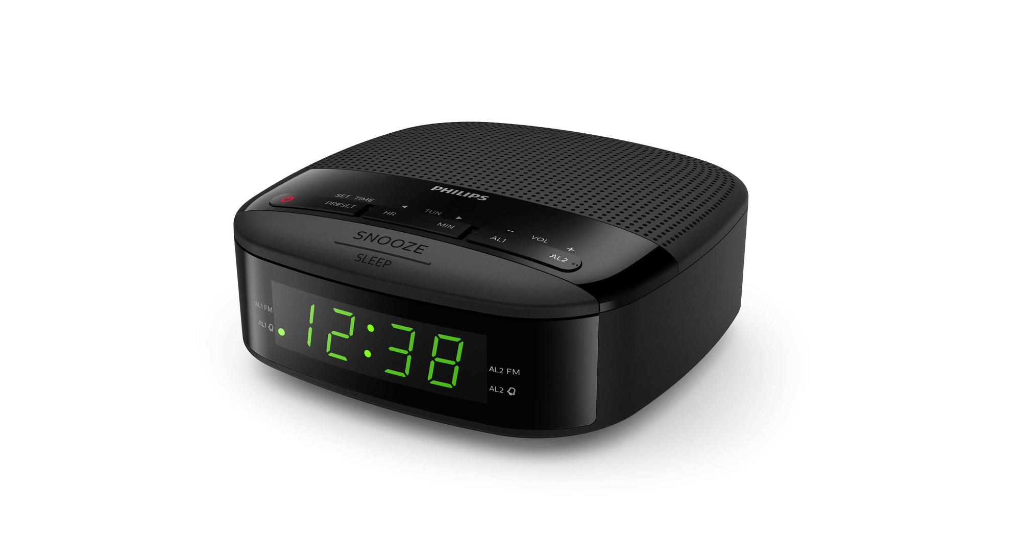 TAR3205/12 radio Reloj Digital Negro