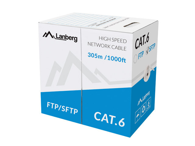 LCS6-11CU-0305-S cable de red Gris 305 m Cat6 SF/UTP (S-FTP)
