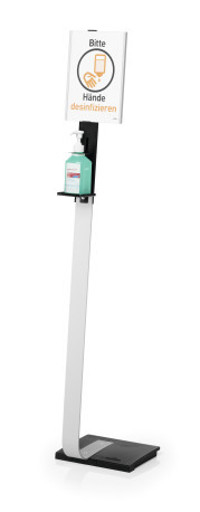 589223 soporte para dispensador de desinfectante Gris Metal 1 pieza(s)