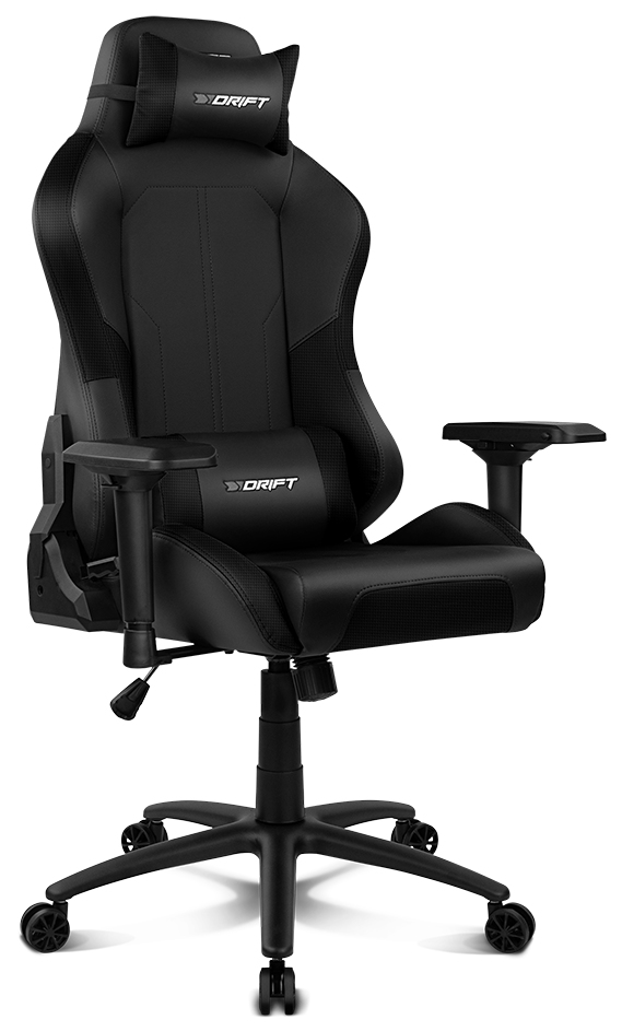 DR250 Silla para videojuegos de PC Asiento acolchado tapizado Negro, Carbono