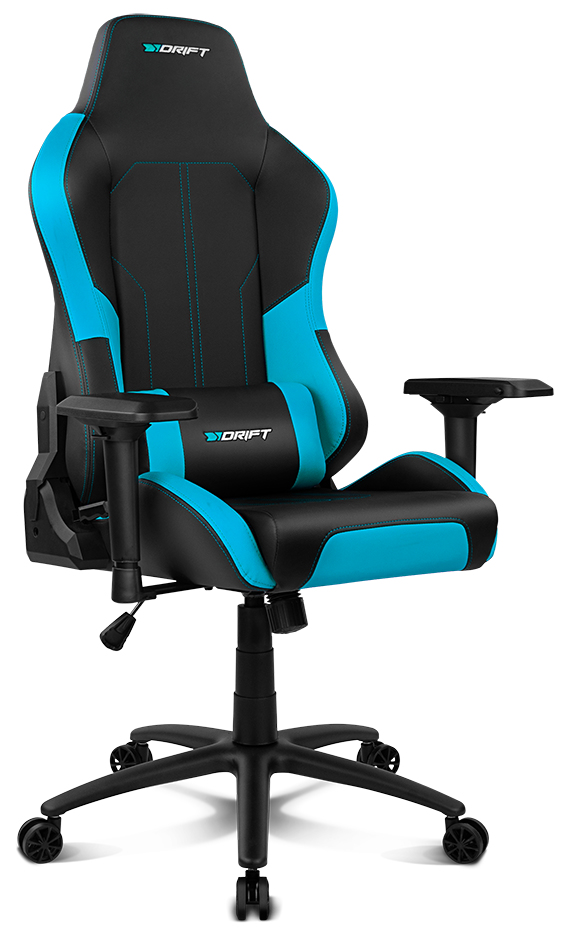DR250 Silla para videojuegos de PC Asiento acolchado tapizado Negro, Azul