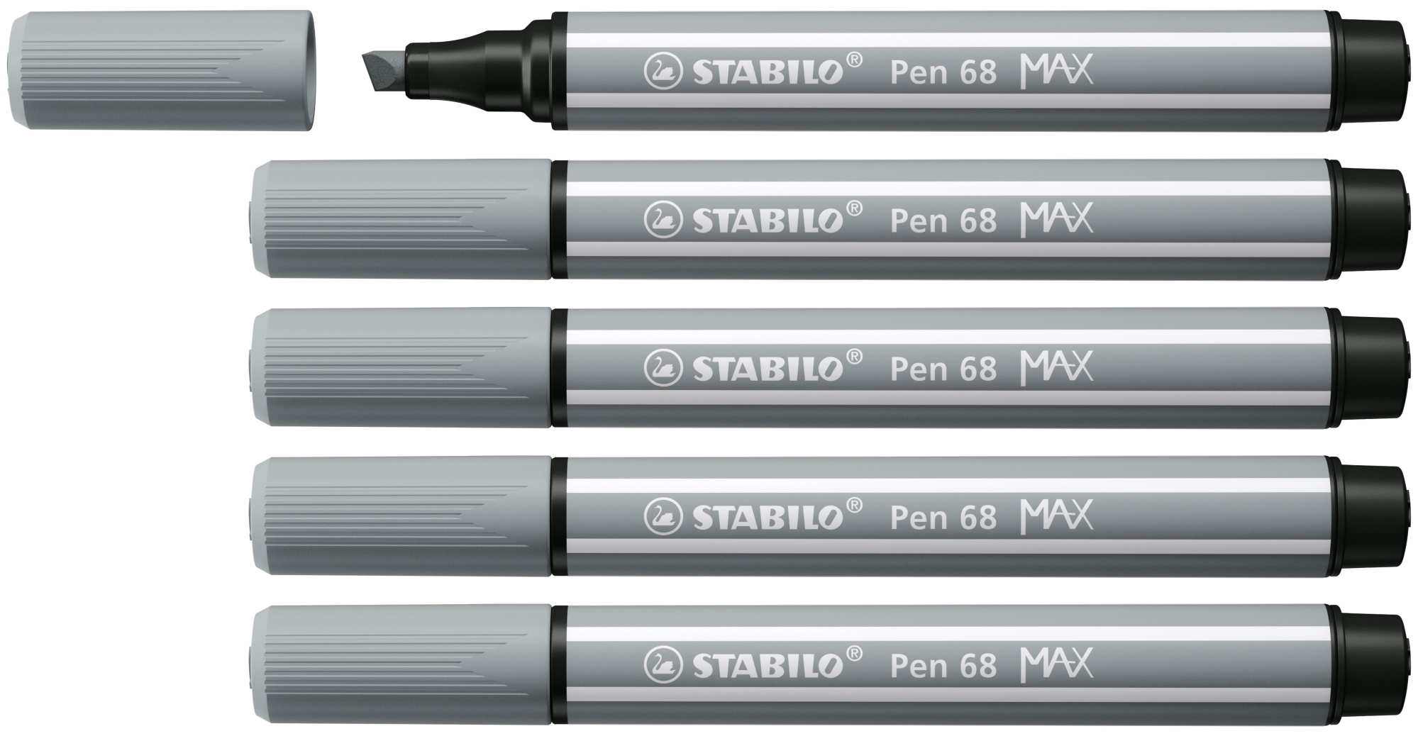 Pen 68 MAX rotulador Gris 5 pieza(s)
