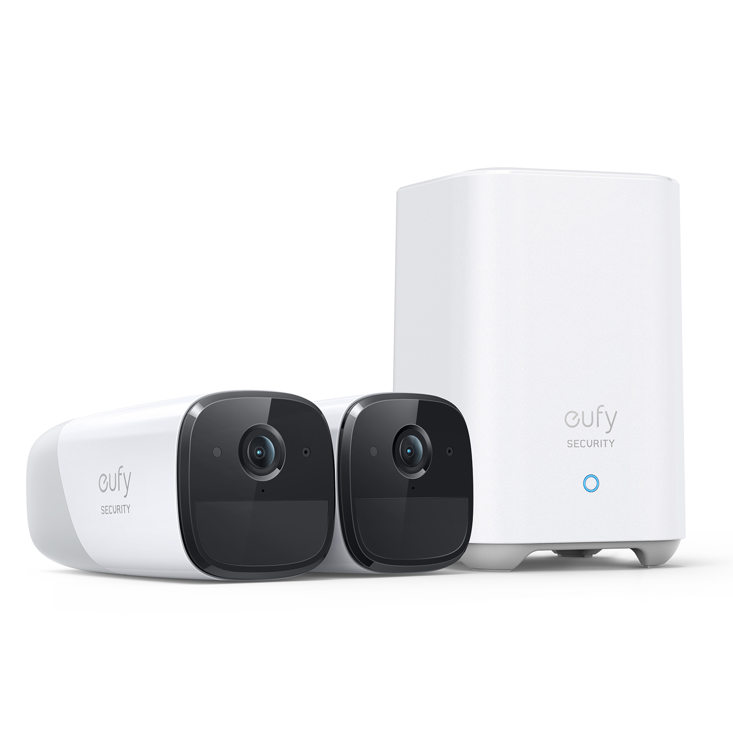 Camaras de Vigilancia eufyCam 2 Pro, 2K Cámara IP Exterior, 365 días de batería, Compatible con HomeKit, protección IP67, visión Nocturna, Juego de 2 cámaras, sin Tarifa mensual