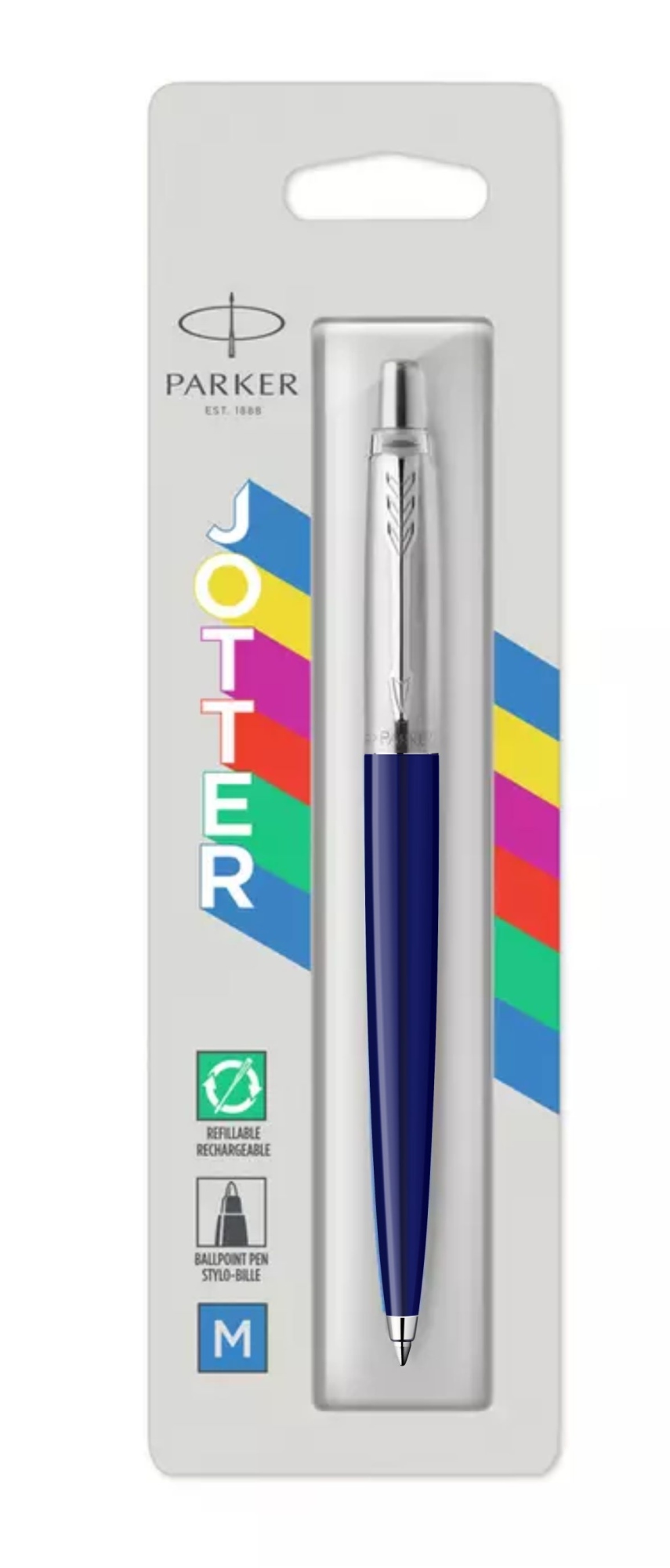 Jotter Originals Azul Bolígrafo de punta retráctil con pulsador Medio 1 pieza(s)