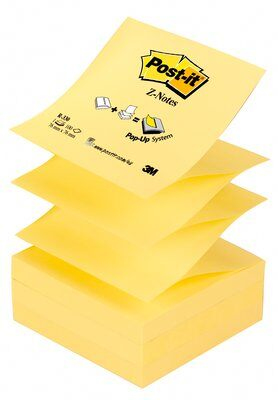 R-330 nota autoadhesiva Plaza Amarillo Autoadhesivo - Pack 12 Unidades