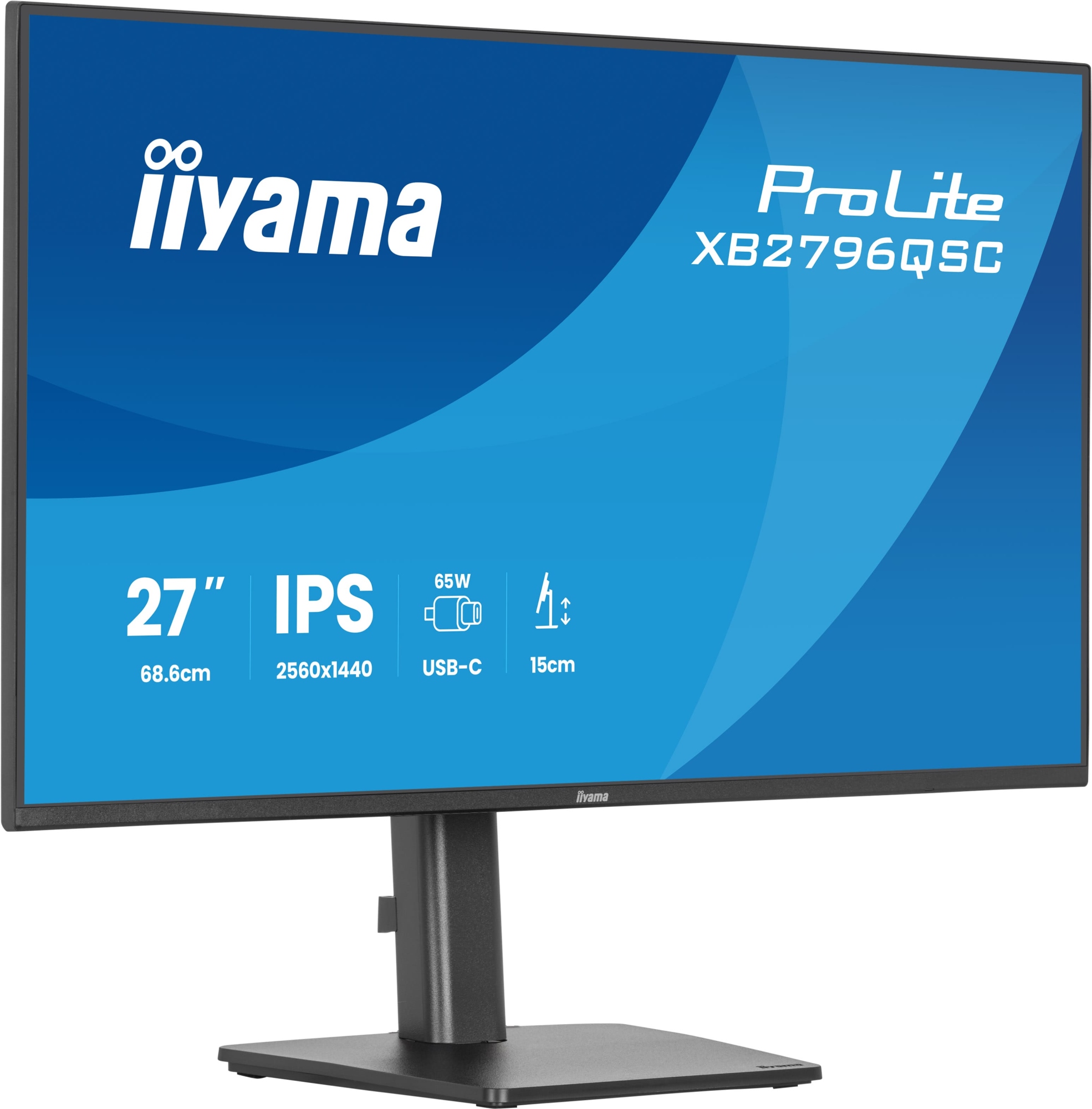 ProLite XB2796QSC-B1 pantalla para PC 68,6 cm (27") 2560 x 1440 Pixeles Quad HD LED Negro
