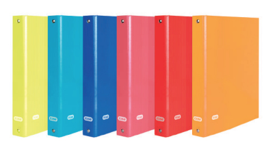 100580212 carpeta de cartón A4 Azul, Verde, Naranja, Rosa, Rojo