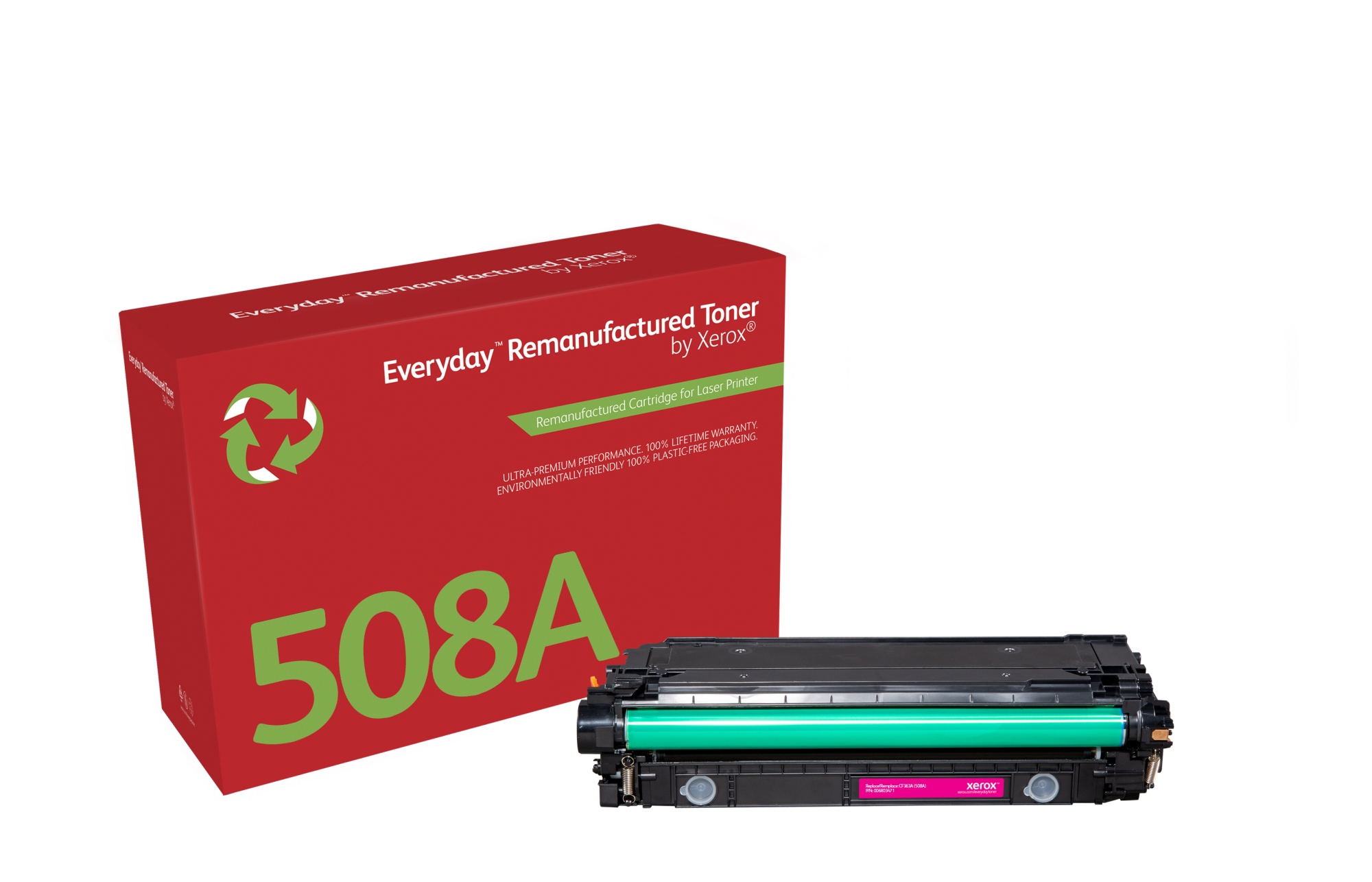 Remanufacturado Everyday Tóner Everyday Magenta remanufacturado de Xerox es compatible con HP 508A (CF363A), Capacidad estándar