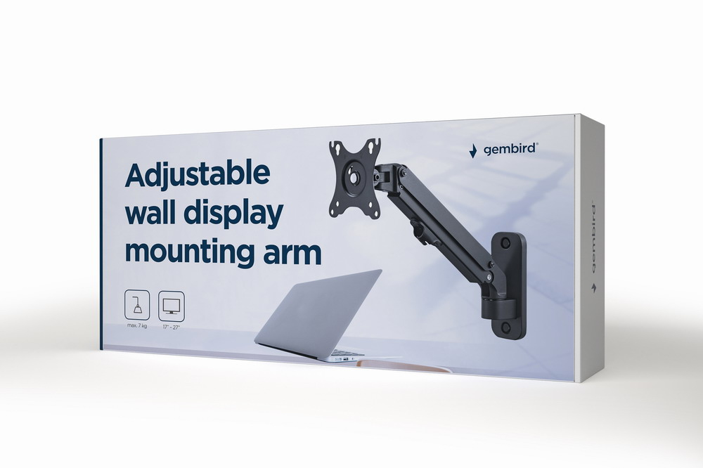 MA-WA1-01 soporte para monitor 68,6 cm (27") Pared Negro