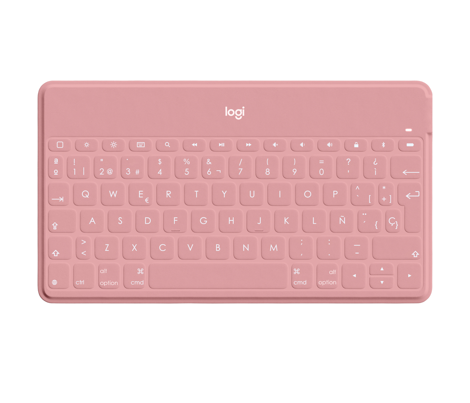 Keys-To-Go QWERTY Español Bluetooth Blanco