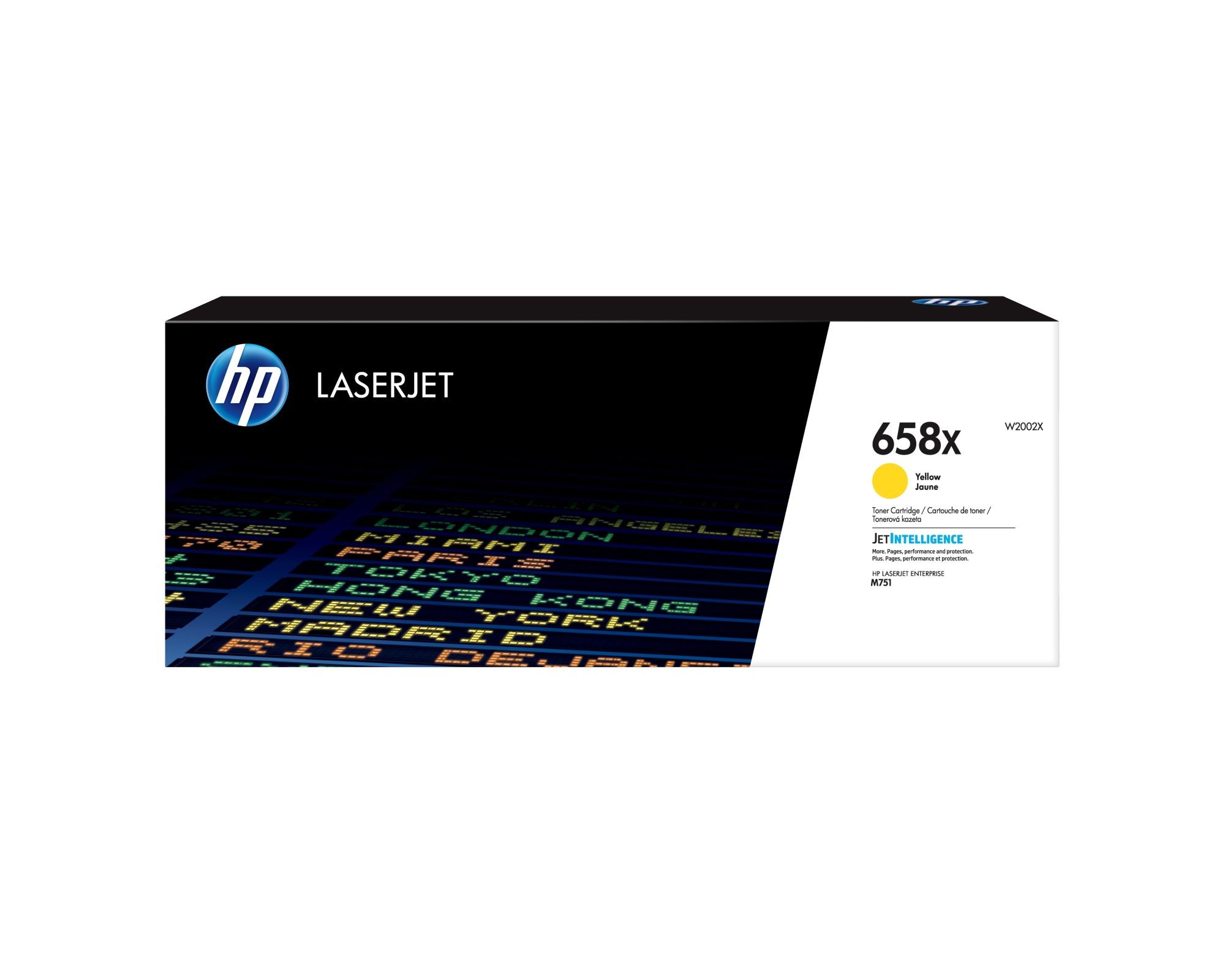 Cartucho de tóner Original LaserJet 658X amarillo de alta capacidad