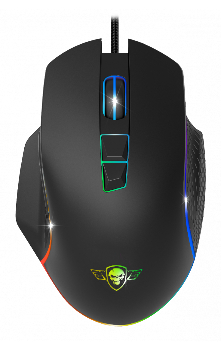 PRO-M1 ratón Juego mano derecha Óptico 8000 DPI