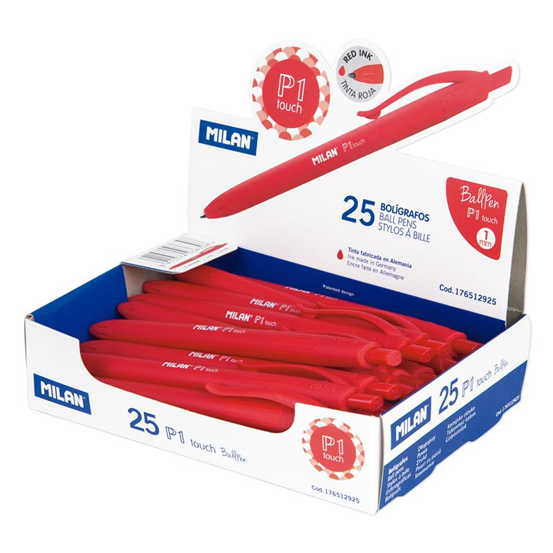 176512925 bolígrafo Rojo Bolígrafo de punta retráctil con pulsador 1 pieza(s)