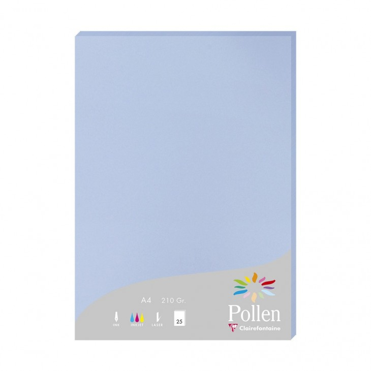 Pollen papel para impresora de inyección de tinta A4 (210x297 mm) 25 hojas Azul