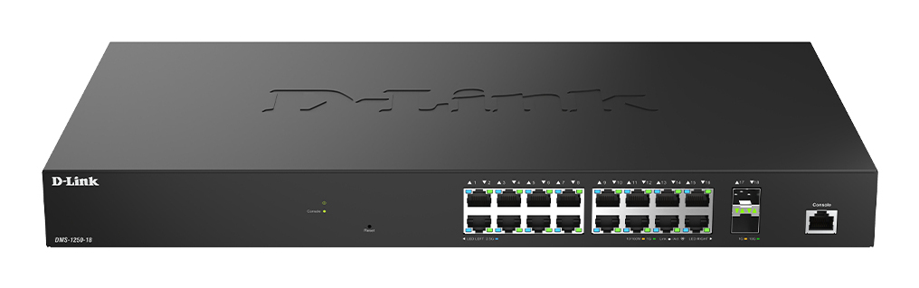 DMS-1250-18/E switch Gestionado L2 2.5G Ethernet (100/1000/2500) Negro