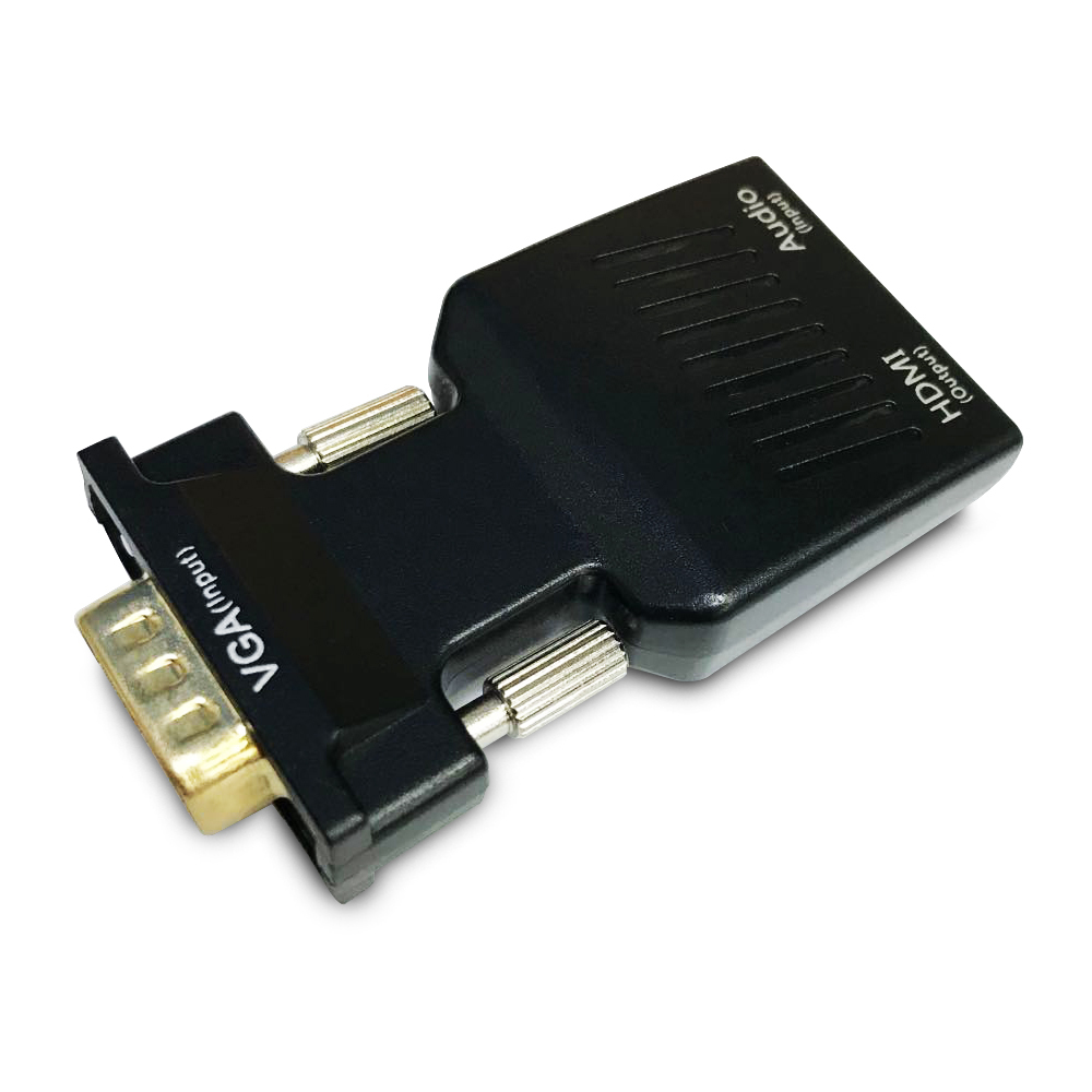 CL-145 VGA to HDMI converter Audio Full HD Black - Audio/Multimedia