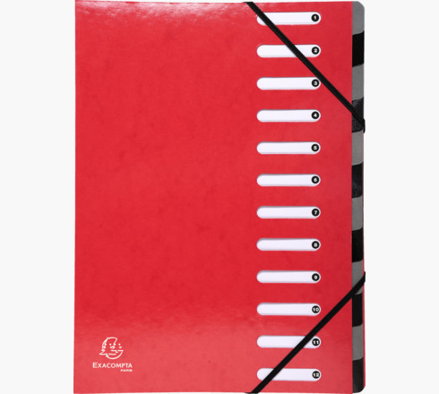 53925E carpeta Caja de cartón Rojo A4