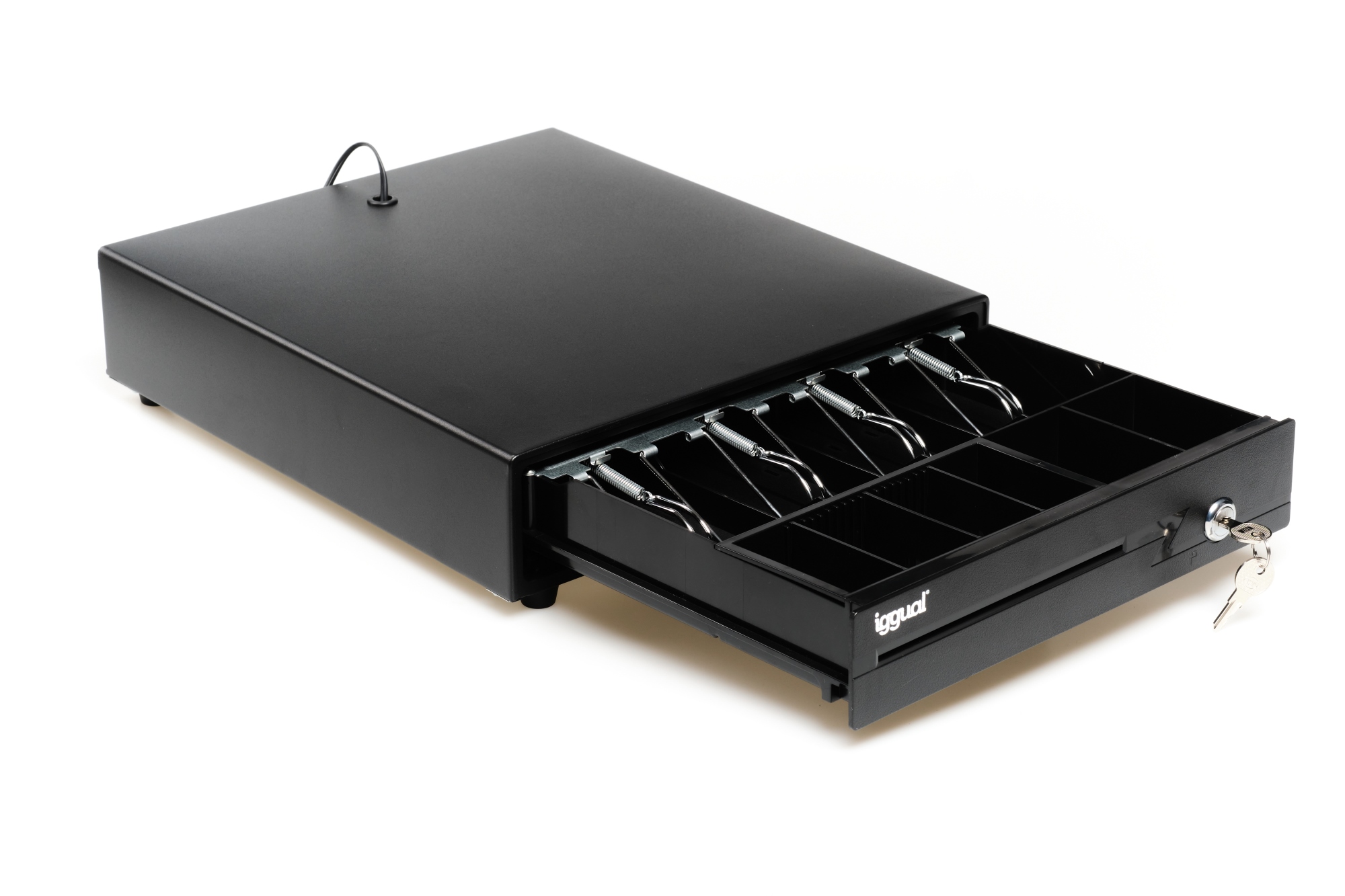 Cajón Portamonedas IRON-15 37cm 4+8 negro