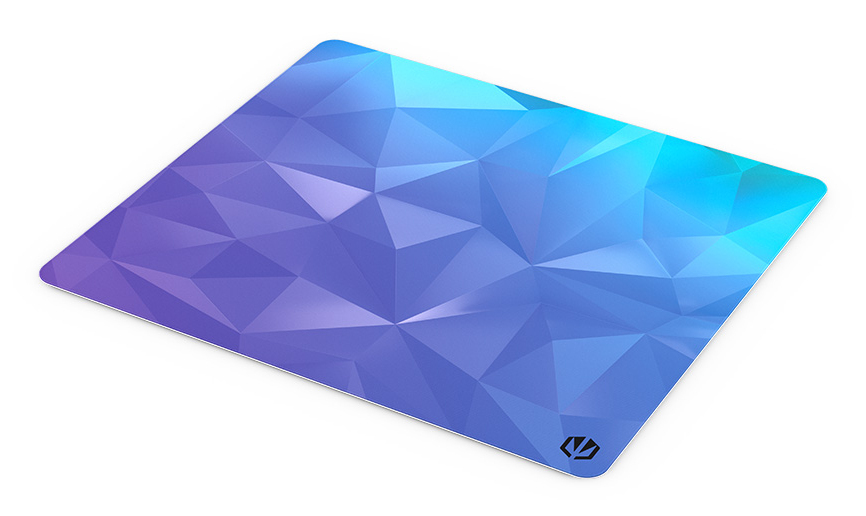 Crystal Blue L Alfombrilla de ratón para juegos Negro, Azul