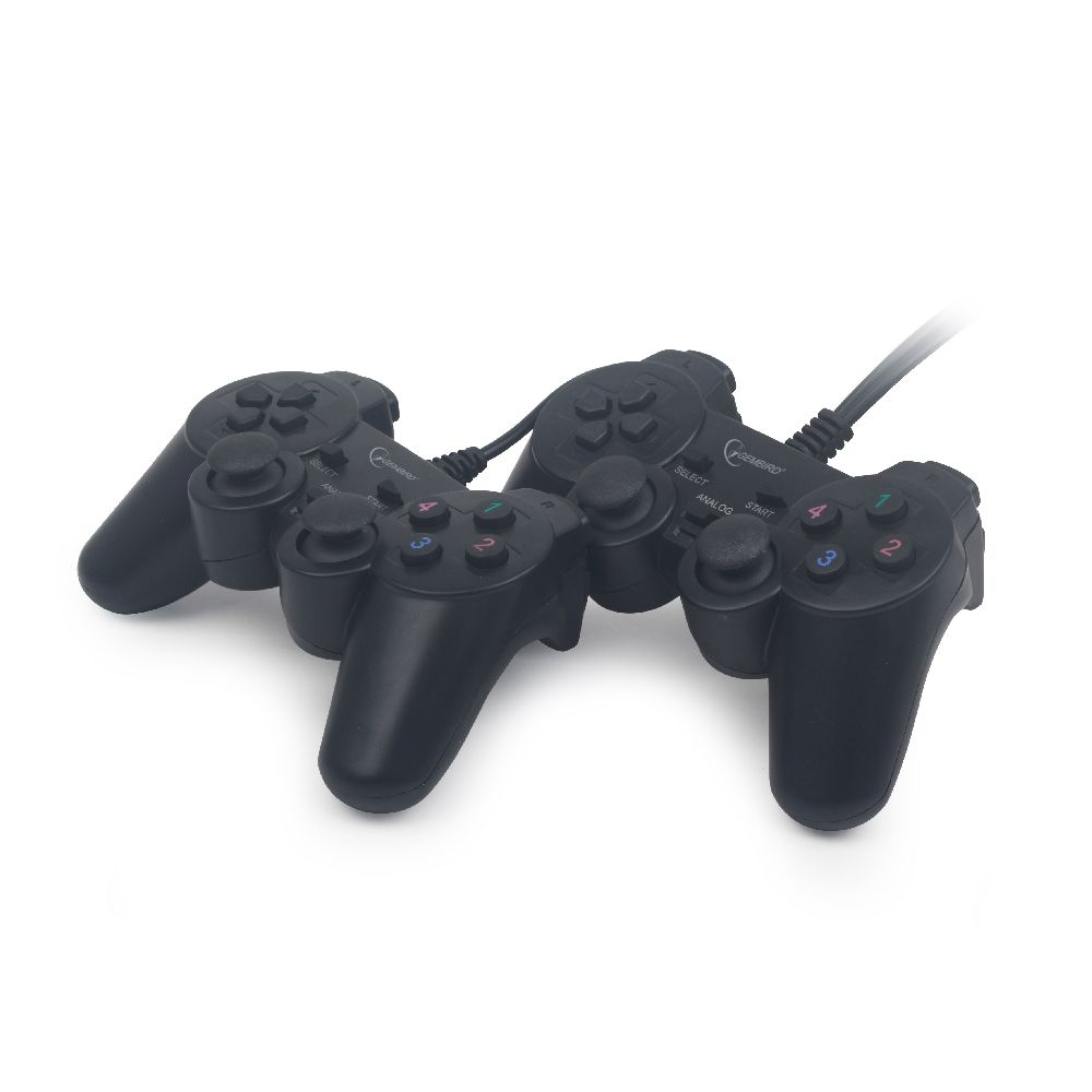 JPD-UDV2-01 mando y volante Negro USB 2.0 Gamepad Analógico/Digital PC