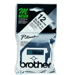 Labelling Tape - 12mm, Black/White, Blister cinta para impresora de etiquetas M
