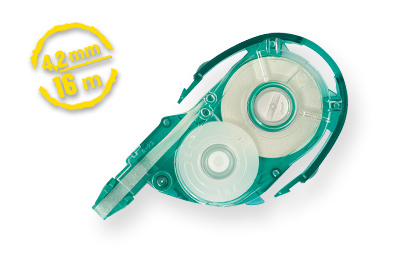 Mono YXE corrección de películo/cinta 16 m Verde, Transparente, Blanco