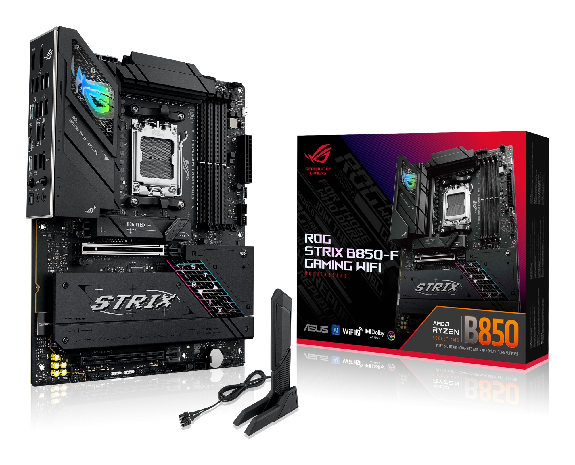 ROG STRIX B850-F GAMING WIFI AMD B850 Zócalo AM5 ATX