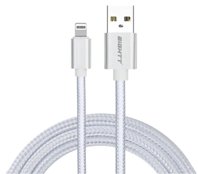 ECI-2S cable de conector Lightning 1 m Plata